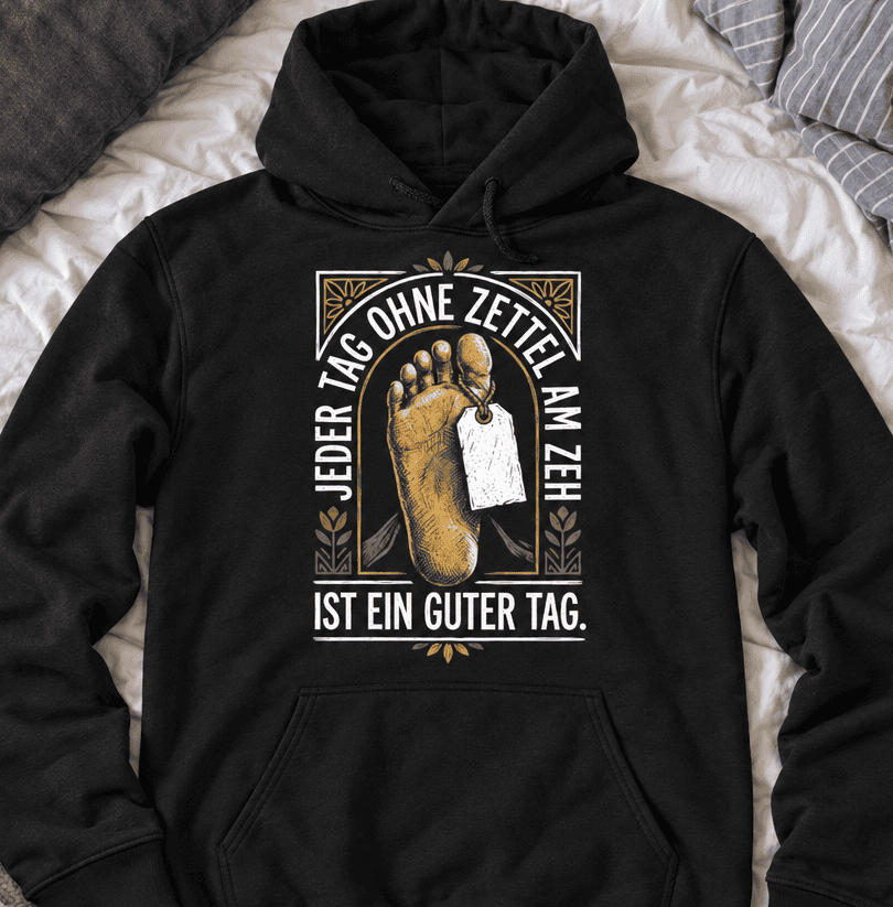 Zettel am Zeh - Hoodie