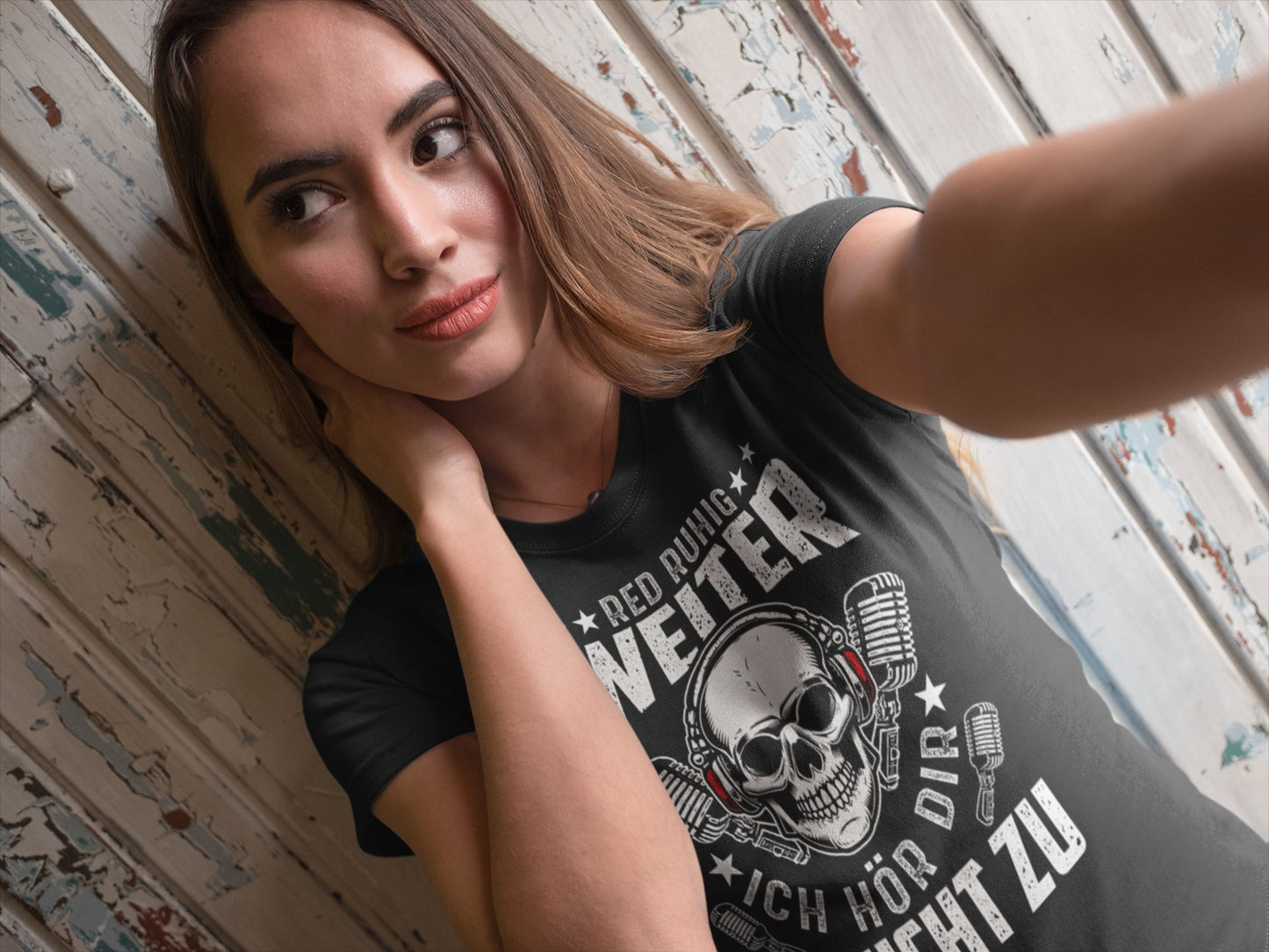 Red ruhig weiter ich hör dir eh nicht zu - Ladies Shirt - Totally Wasted