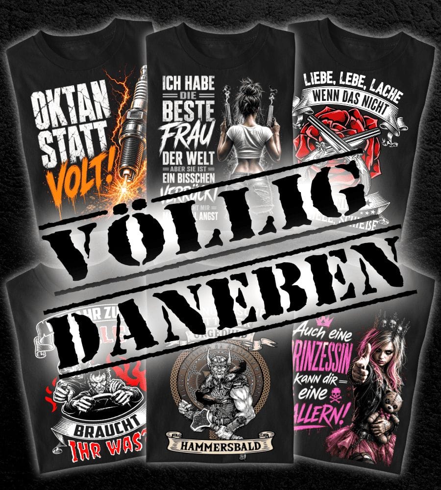T-Shirt Kategorie Völlig Daneben von Totally Wasted