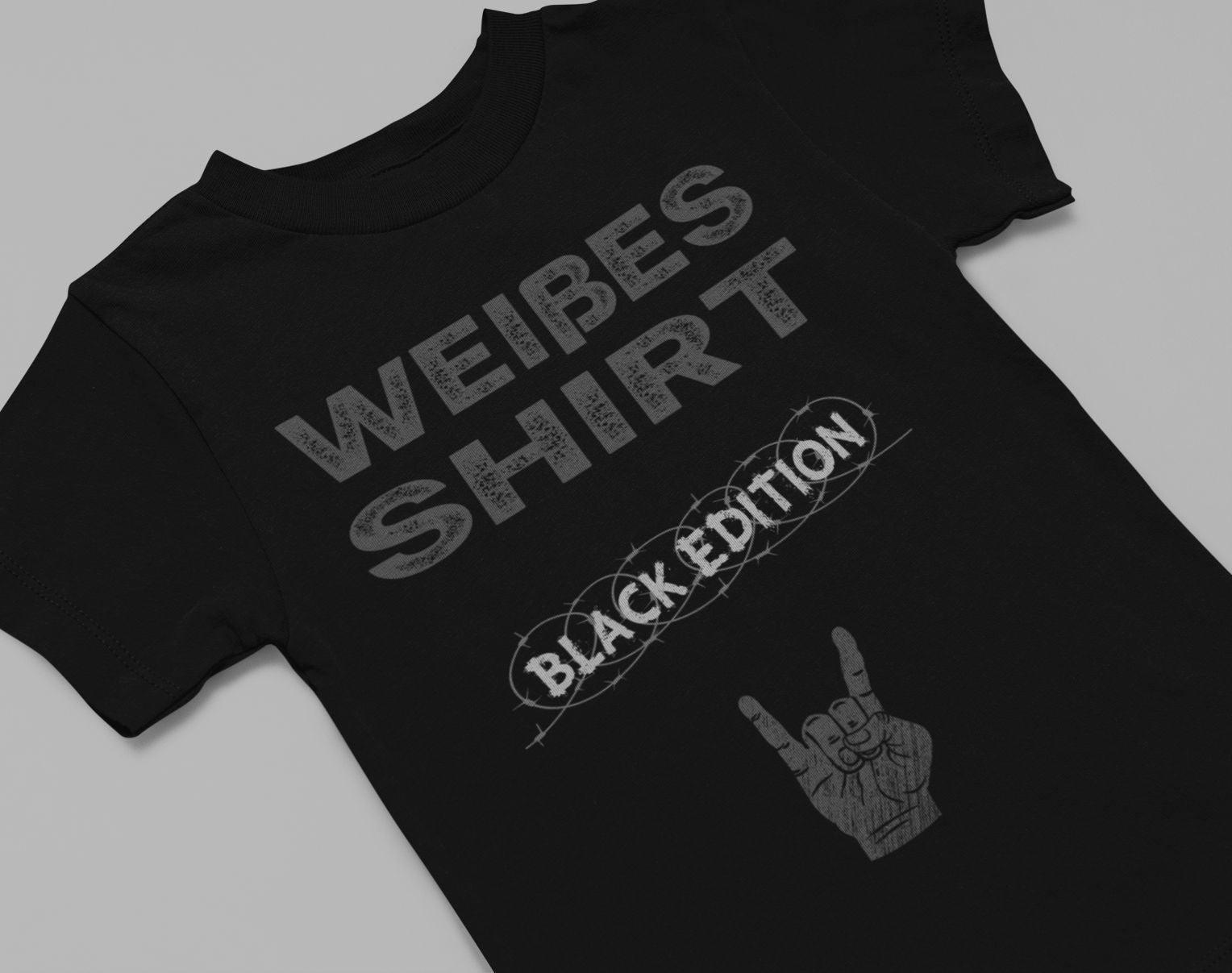 Weißes Shirt VI - Black Edition - Totally Wasted