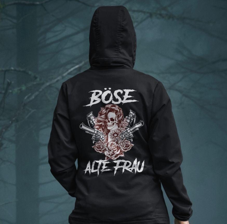 Böse alte Frau - Backprint Hoodie - Totally Wasted