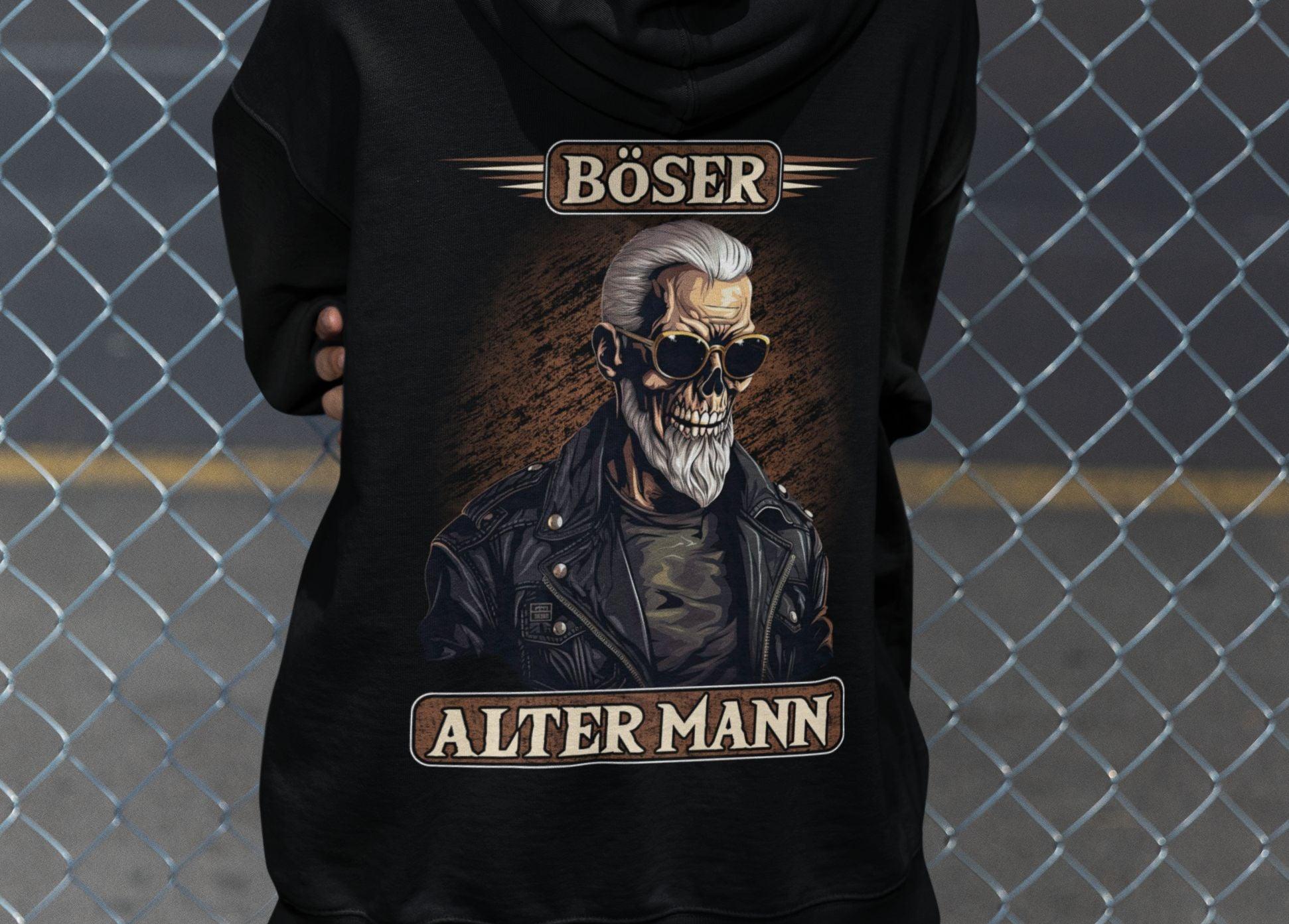 Böser alter Mann III - Backprint Hoodie - Totally Wasted