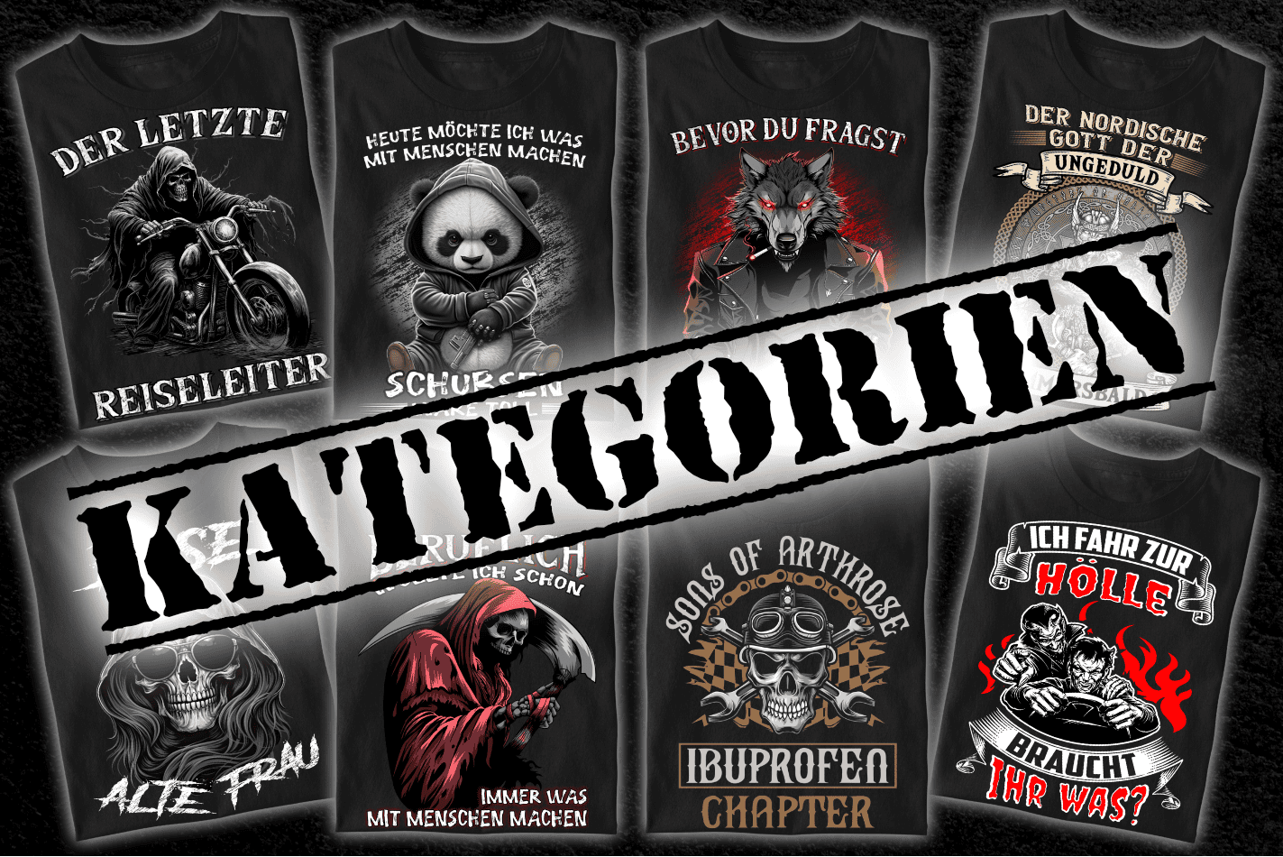 Totally Wasted - T-Shirt Kategorien