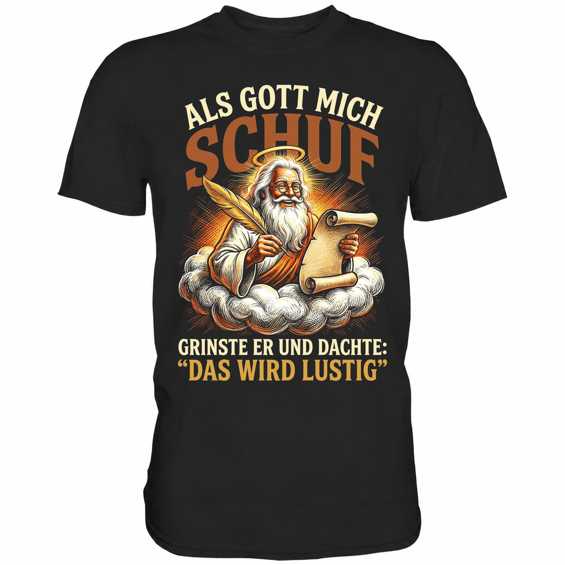 Schwarzes T-Shirt mit sarkastischem Geburtstags Spruch