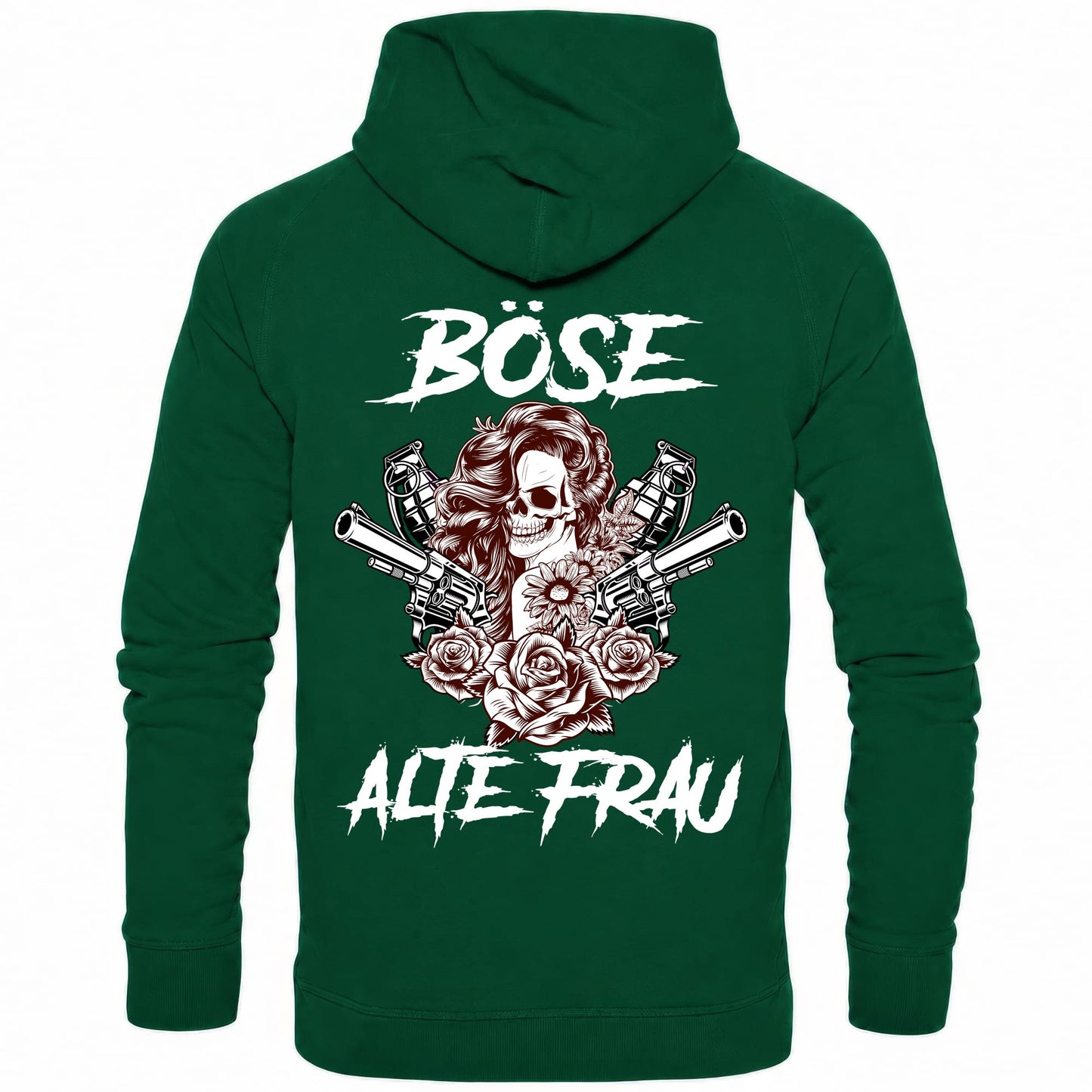 Böse alte Frau - Backprint Hoodie - Totally Wasted