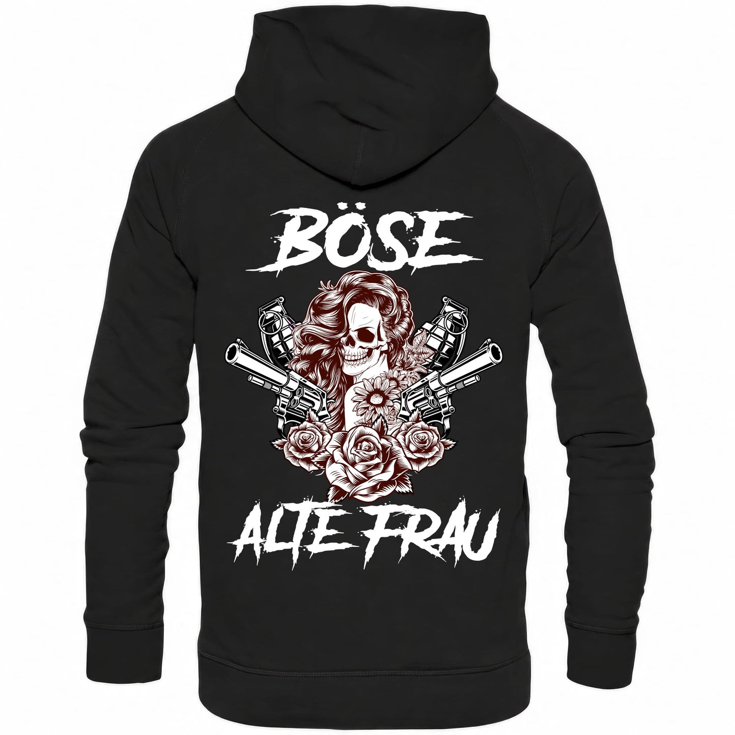 Böse alte Frau - Backprint Hoodie - Totally Wasted
