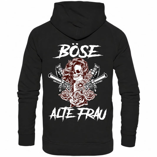 Böse alte Frau - Backprint Hoodie - Totally Wasted