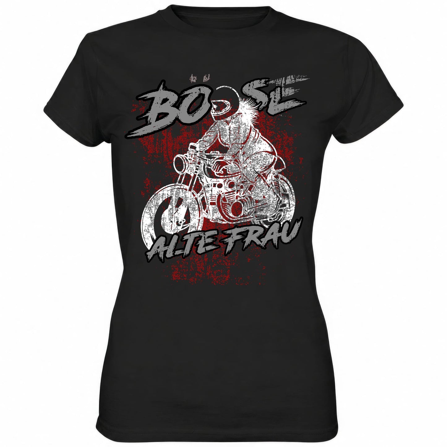 Böse alte Frau Bike - Ladies Shirt - Totally Wasted