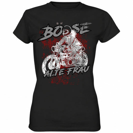 Böse alte Frau Bike - Ladies Shirt - Totally Wasted