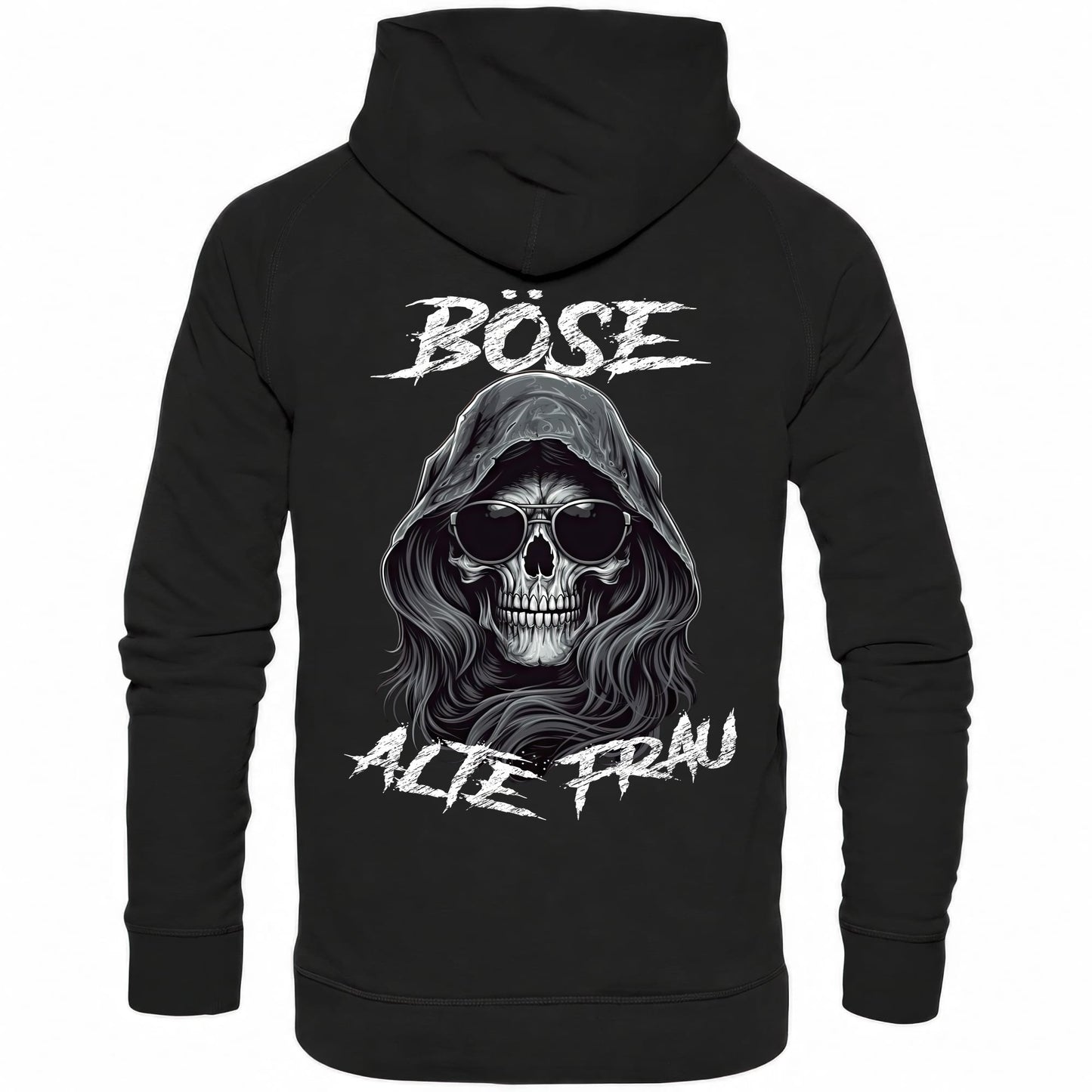 Böse alte Frau II - Backprint Hoodie - Totally Wasted