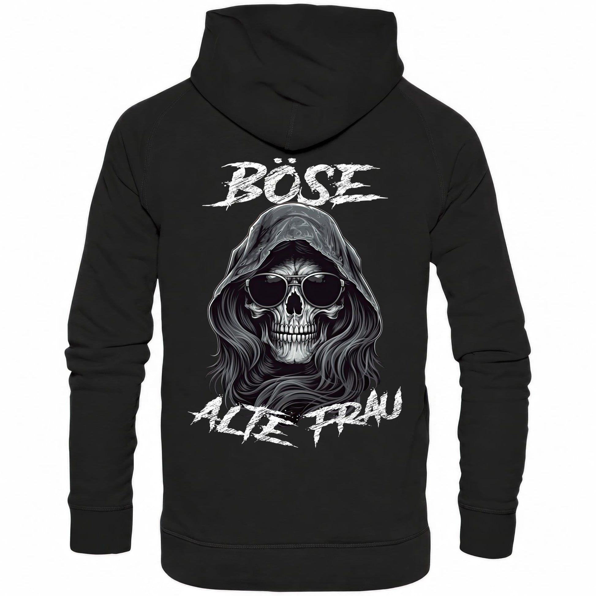 Böse alte Frau II - Backprint Hoodie - Totally Wasted