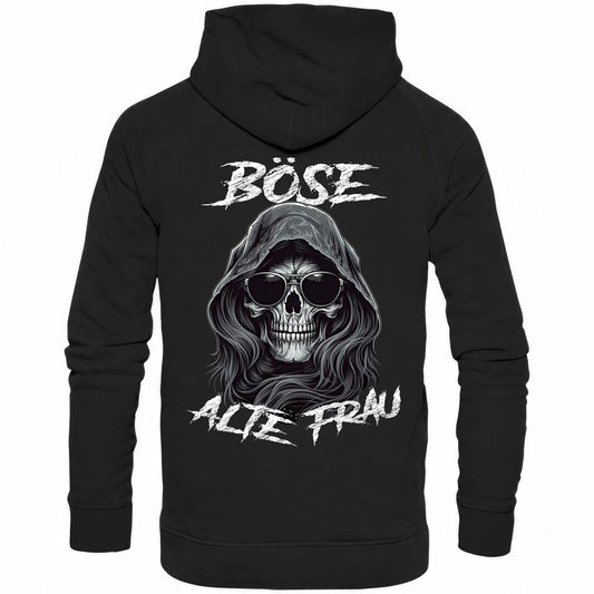 Böse alte Frau II - Backprint Hoodie - Totally Wasted