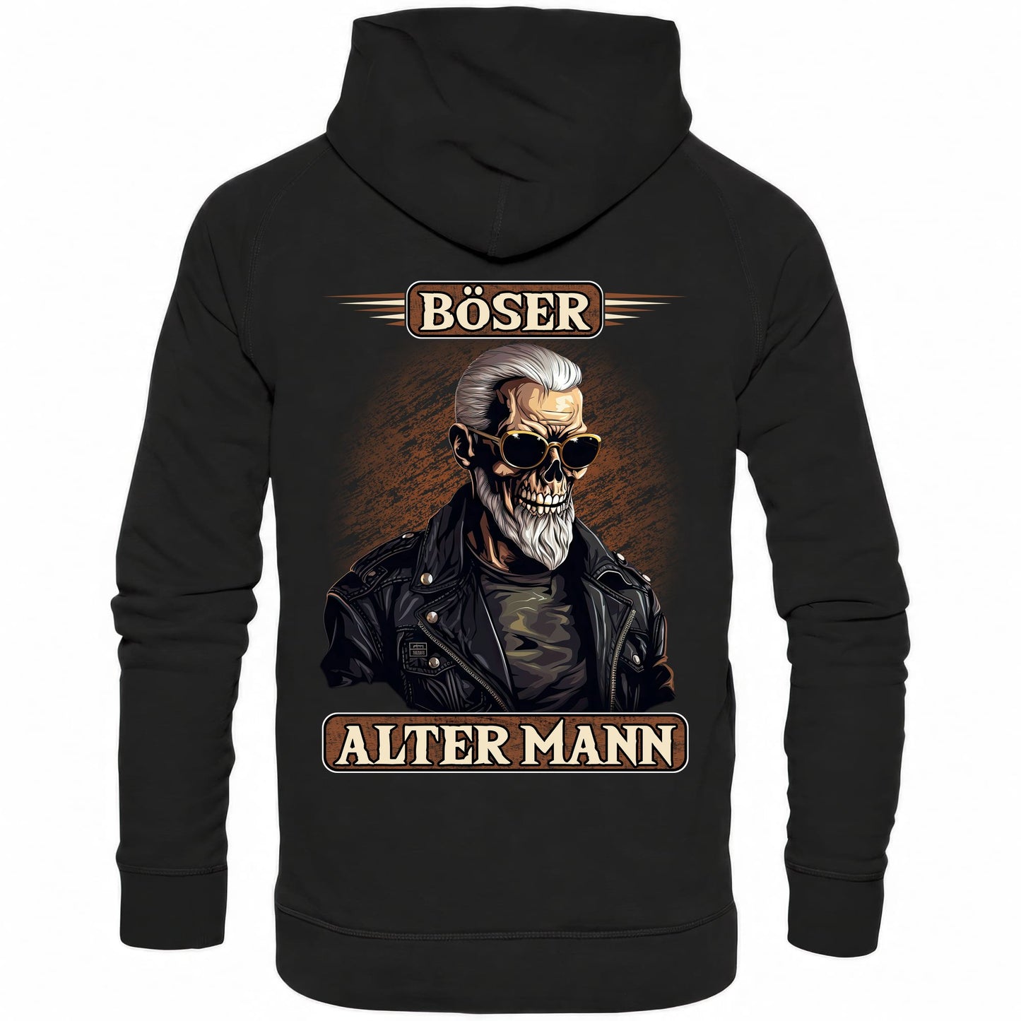 Böser alter Mann III - Backprint Hoodie - Totally Wasted