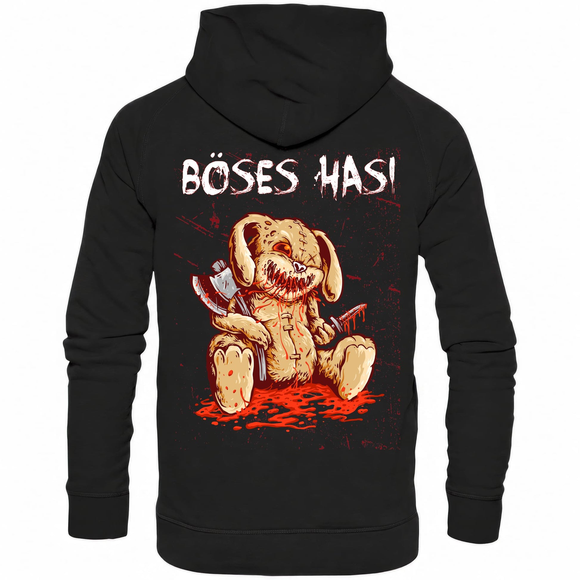 Böses Hasi - Backprint Hoodie - Totally Wasted