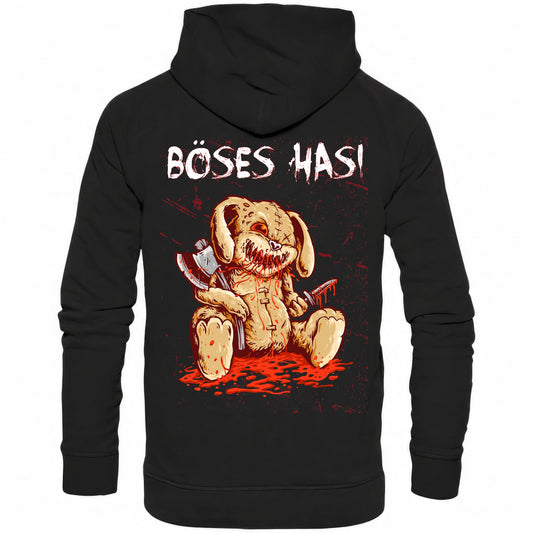 Böses Hasi - Backprint Hoodie - Totally Wasted