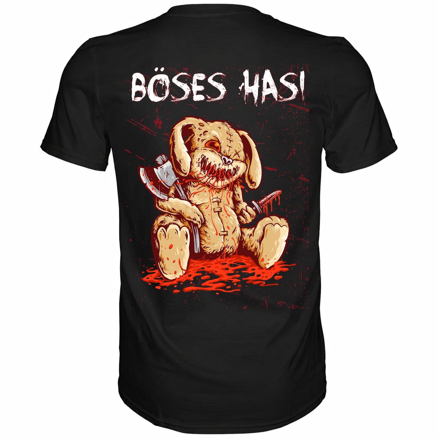 Böses Hasi - Backprint Shirt - Totally Wasted