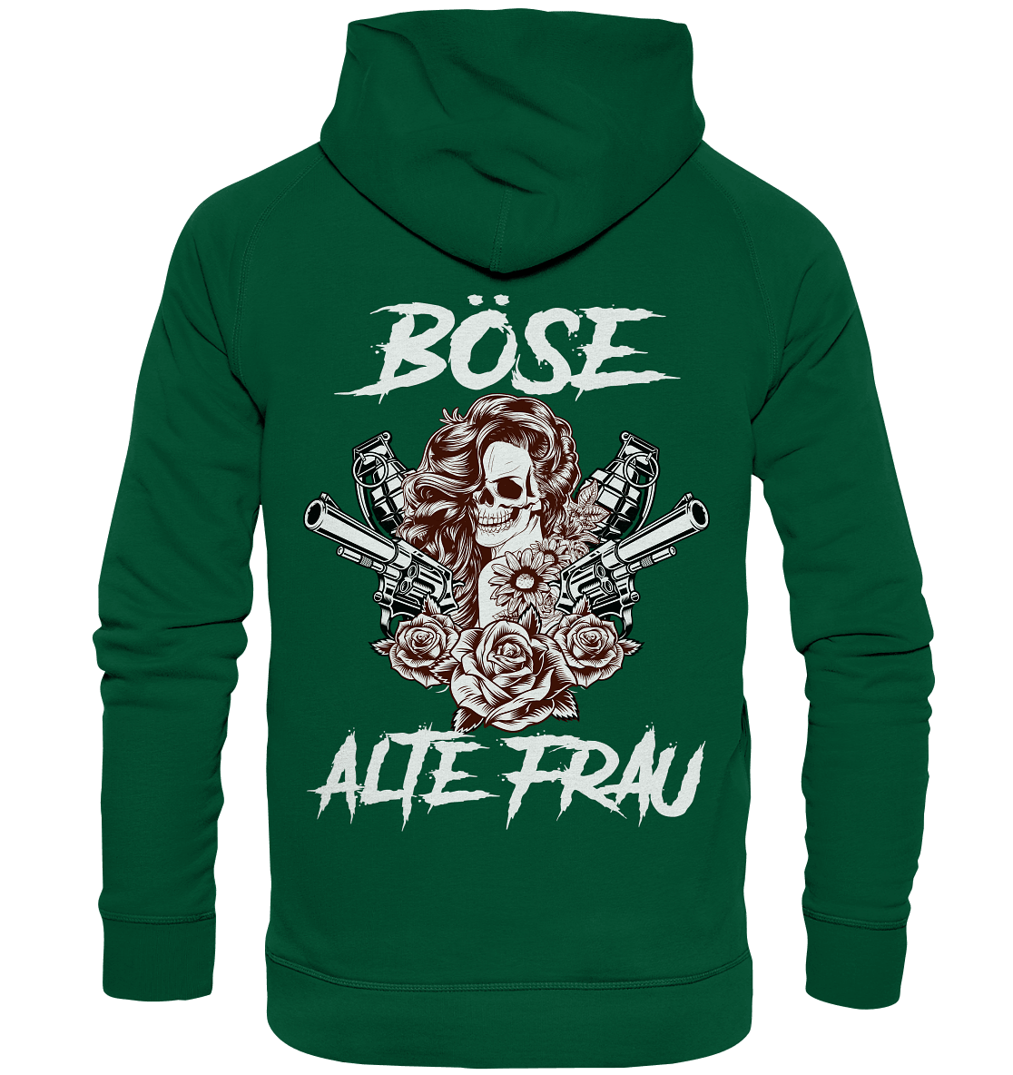 Böse alte Frau - Backprint Hoodie - Totally Wasted