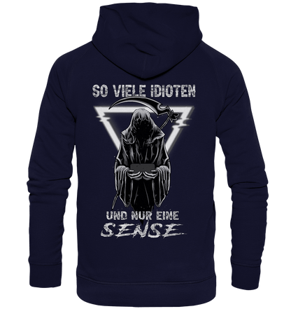So viele Idioten und nur eine Sense II - Backprint Hoodie - Totally Wasted