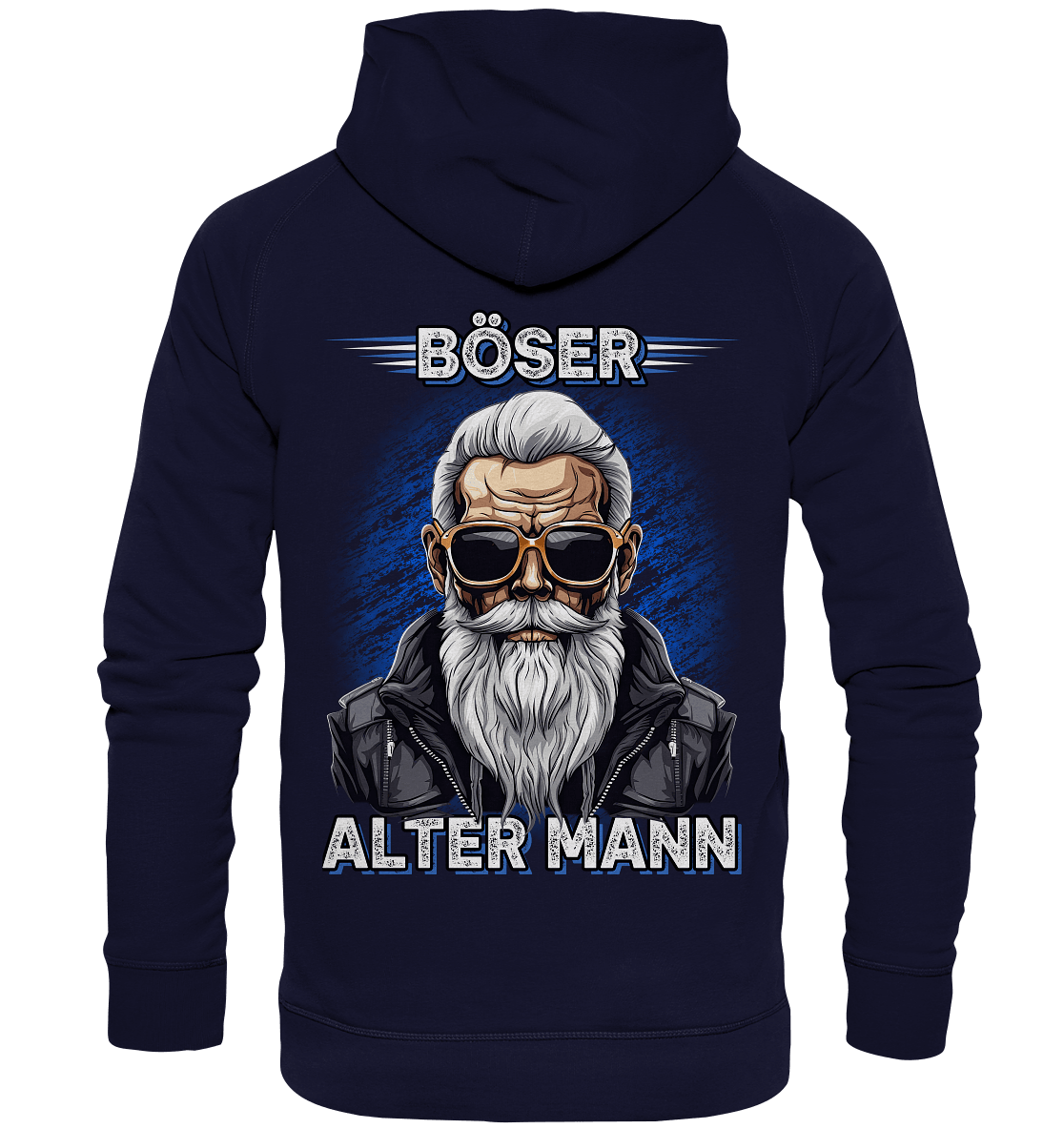 Böser alter Mann IV - Backprint Hoodie - Totally Wasted