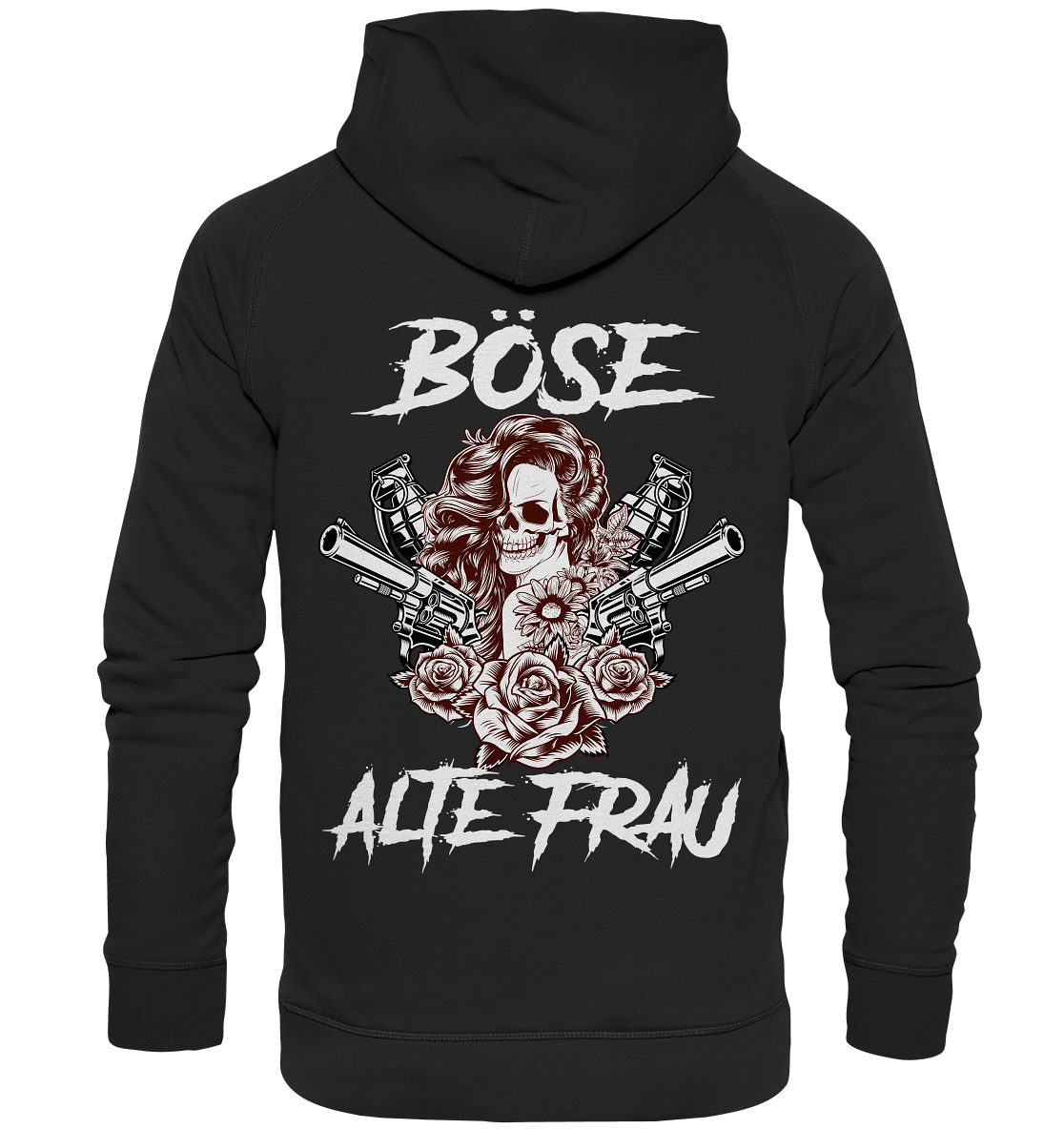 Böse alte Frau - Backprint Hoodie - Totally Wasted
