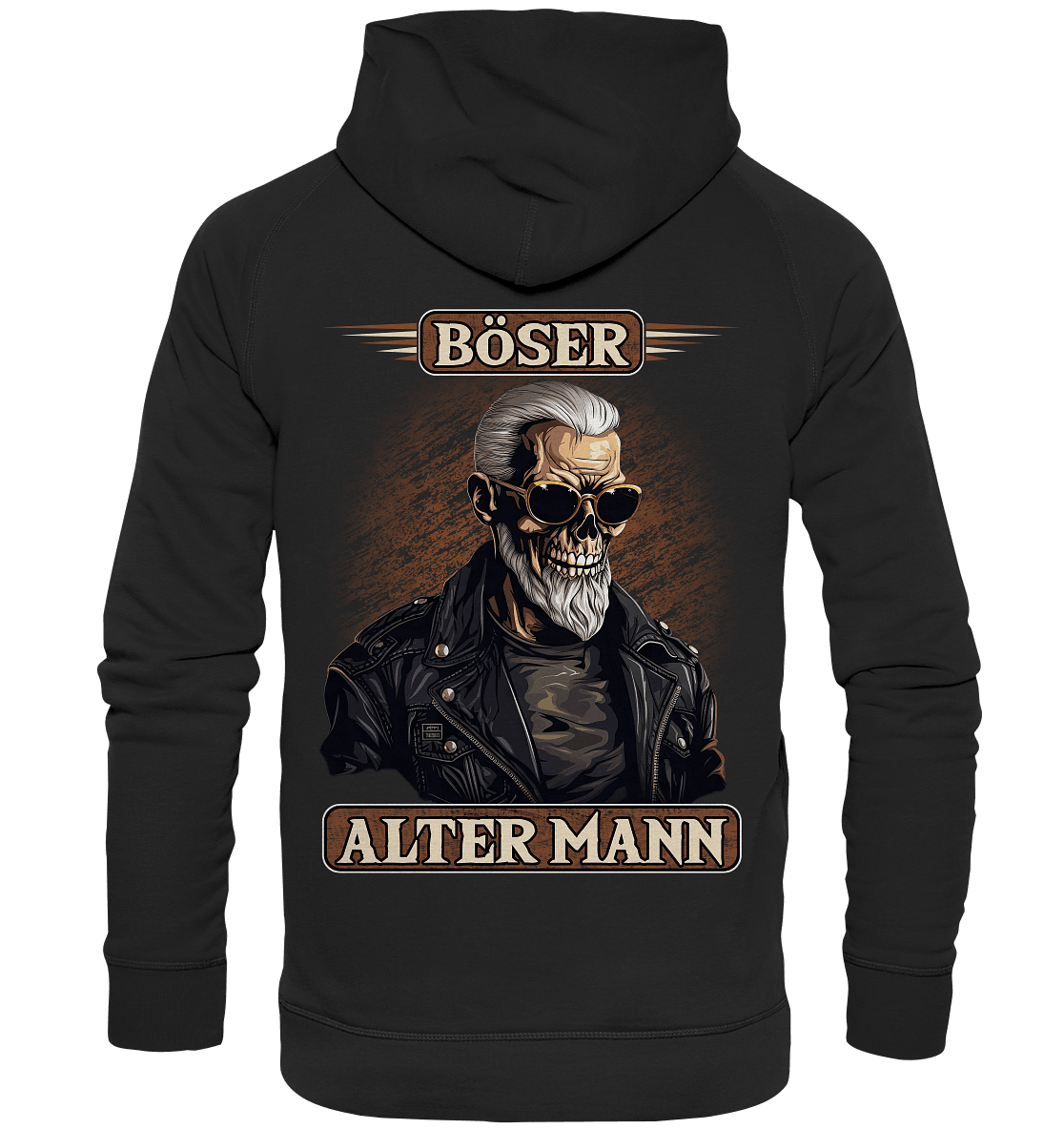 Böser alter Mann III - Backprint Hoodie - Totally Wasted