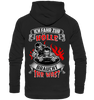 Ich fahr zur Hölle, braucht Ihr was? - Backprint Hoodie - Totally Wasted