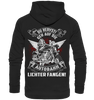 Du nervst! Geh auf die Autobahn Lichter fangen - Backprint Hoodie - Totally Wasted