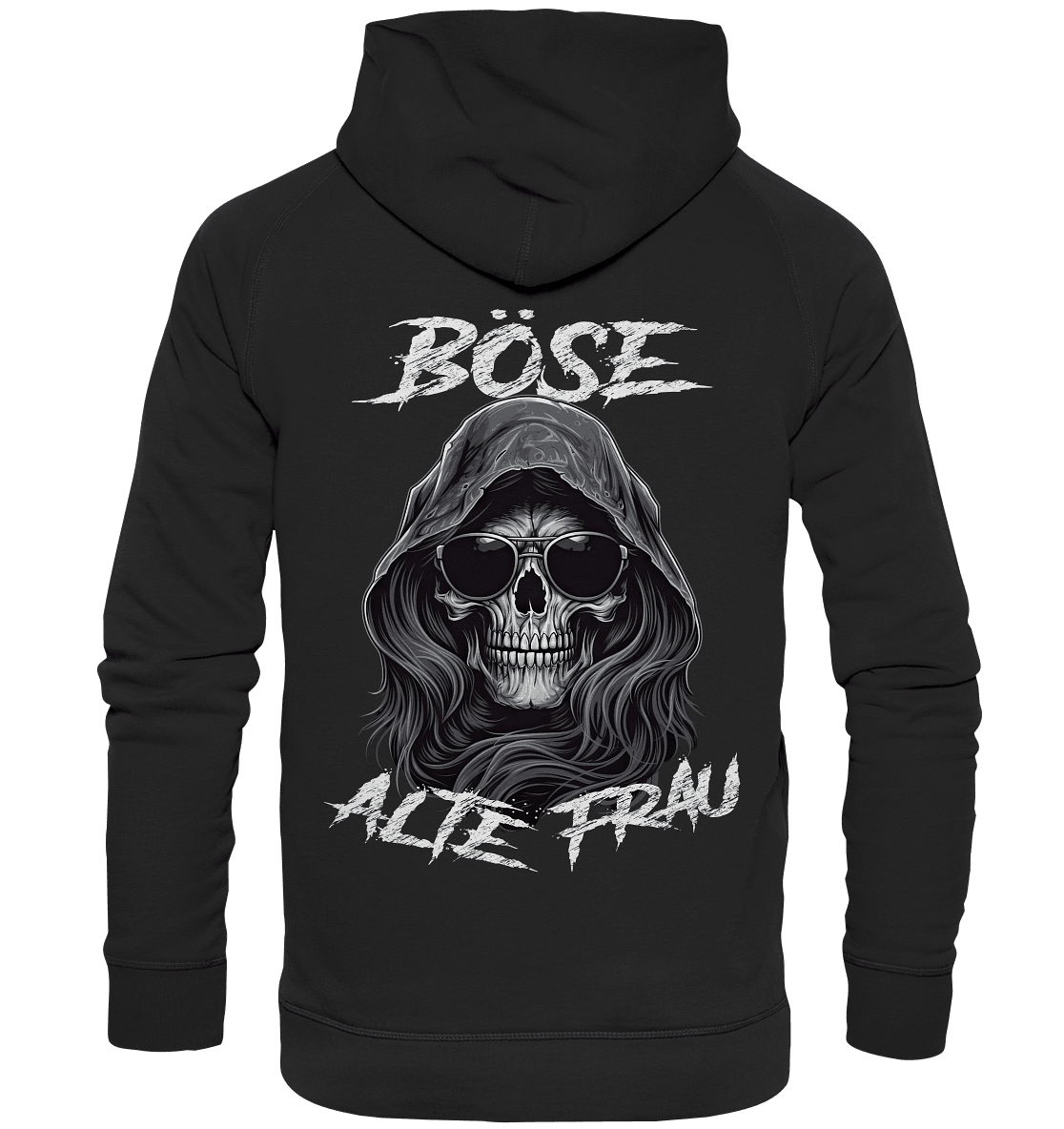 Böse alte Frau II - Backprint Hoodie - Totally Wasted