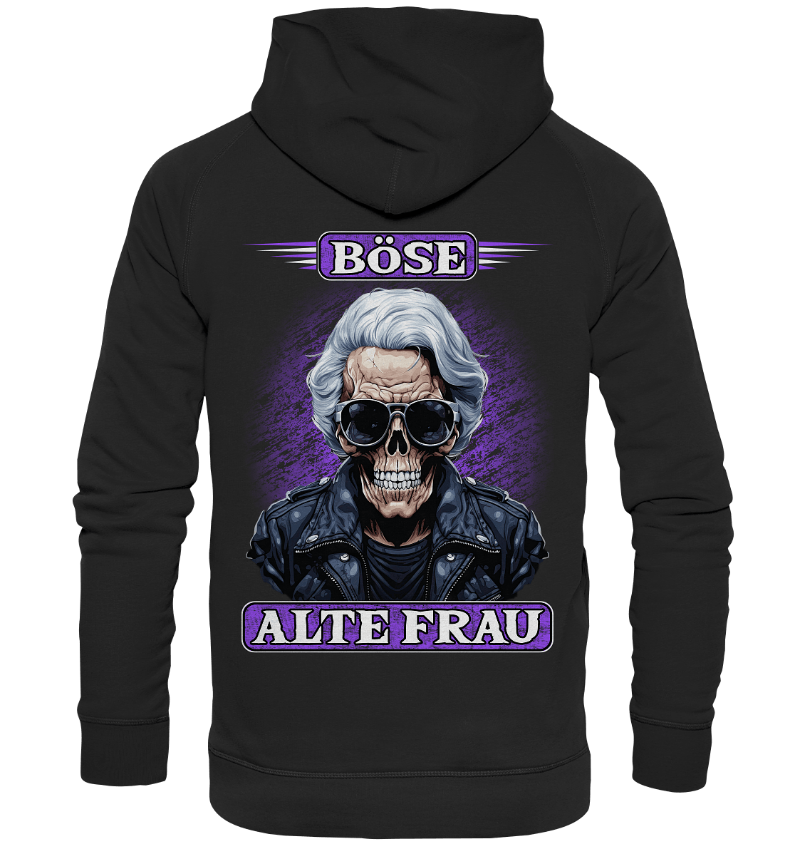 Böse alte Frau IV - Backprint Hoodie - Totally Wasted