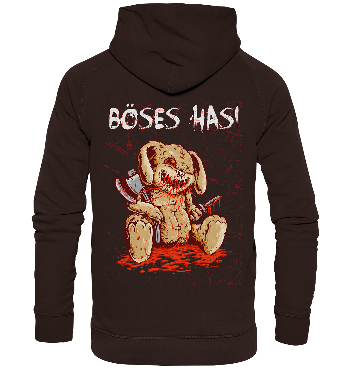 Böses Hasi - Backprint Hoodie - Totally Wasted