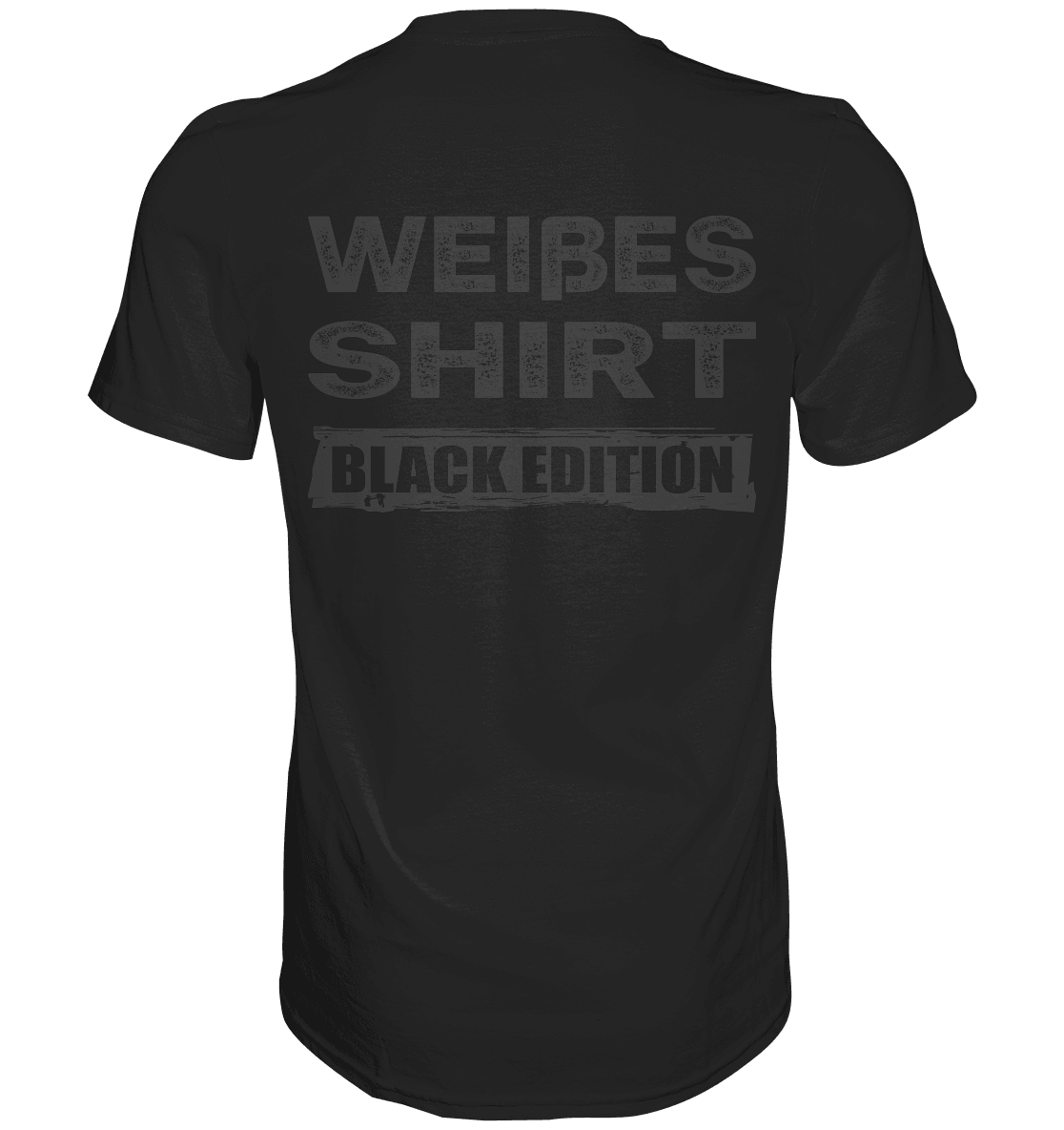 Weißes Shirt - Black Edition - Backprint - Totally Wasted
