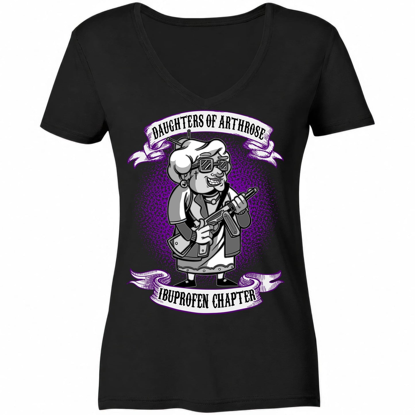 Daughters of Arthrose - Ladies V-Neck Shirt - Totally Wasted