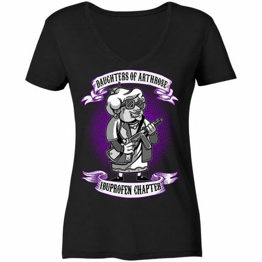Daughters of Arthrose - Ladies V-Neck Shirt - Totally Wasted