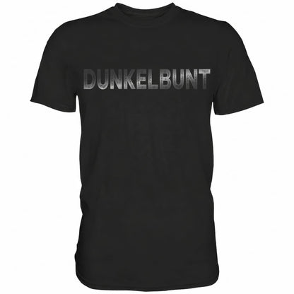 Schwarzes Shirt mit lustigem Totenkopf Spruch Dunkelbunt
