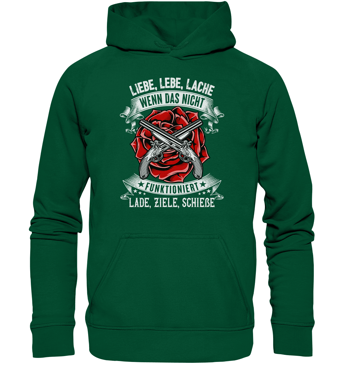 Liebe lebe lache, wenn das nicht funktioniert, lade ziele schieße II - Hoodie - Totally Wasted