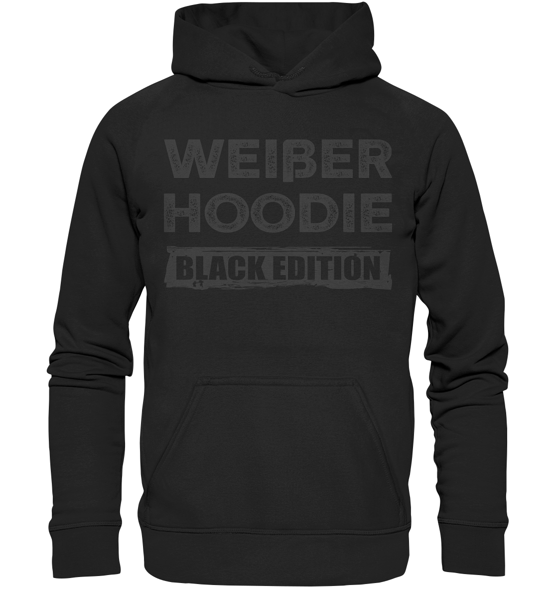 Weißer Hoodie I - Black Edition