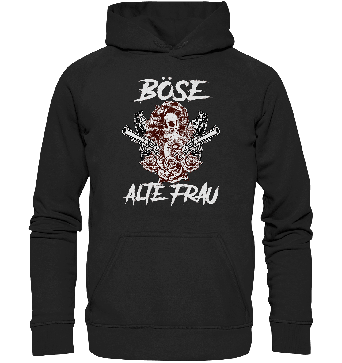 Böse alte Frau - Hoodie - Totally Wasted