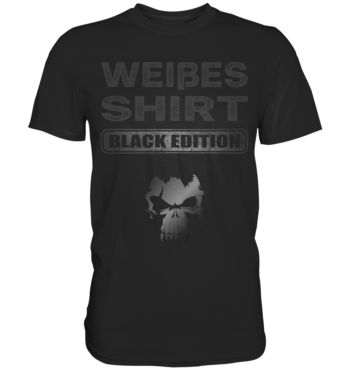 Weißes Shirt IV - Black Edition - Totally Wasted
