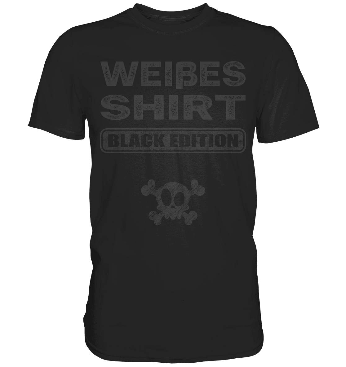 Weißes Shirt II - Black Edition - Totally Wasted