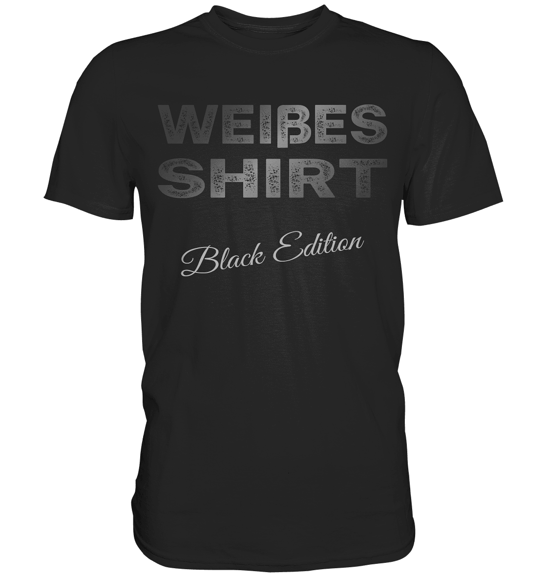 Weißes Shirt IX - Black Edition