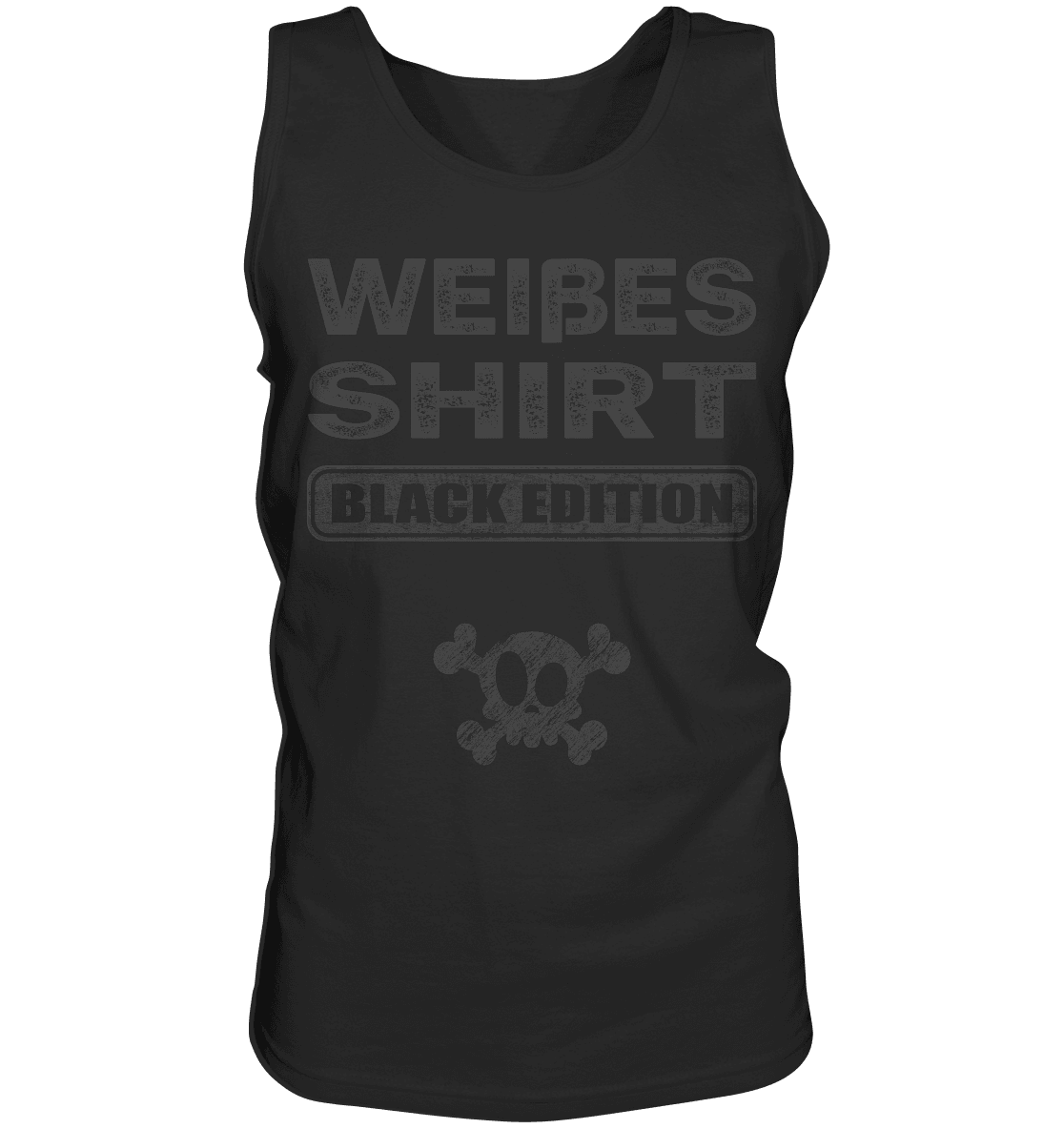 Weißes Shirt II - Black Edition - Men's Tank-Top