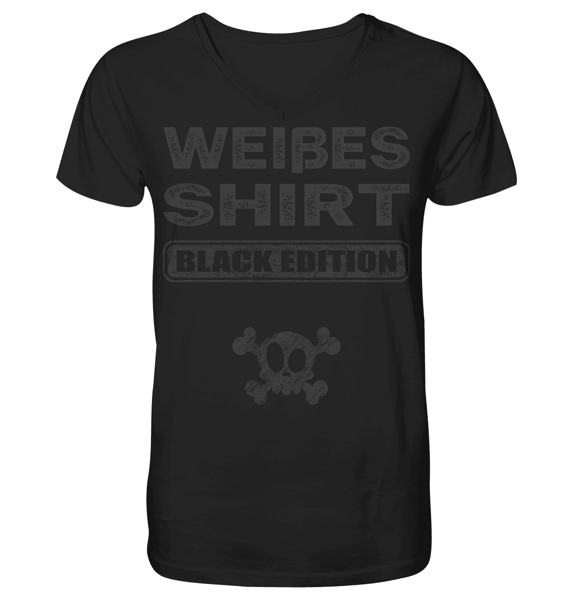 Weißes Shirt II - Black Edition - Men's V-Neck