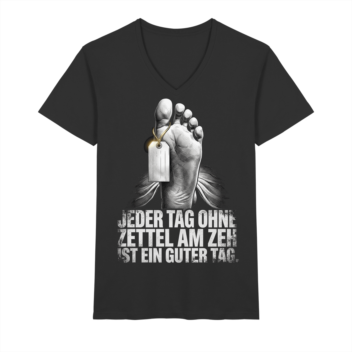 Zettel am Zeh II - Men's V-Neck Shirt