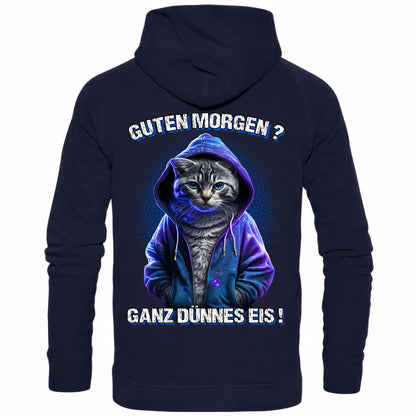 Guten Morgen? Ganz dünnes Eis! - Backprint Hoodie - Totally Wasted