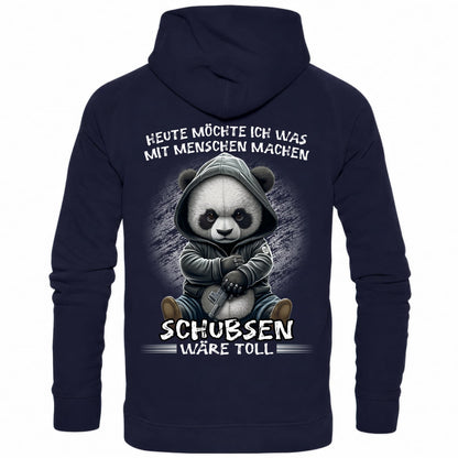 Heute möchte ich was mit Menschen machen..II - Backprint Hoodie - Totally Wasted