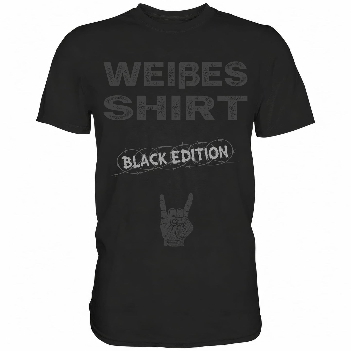 Weißes Shirt VI - Black Edition - Totally Wasted