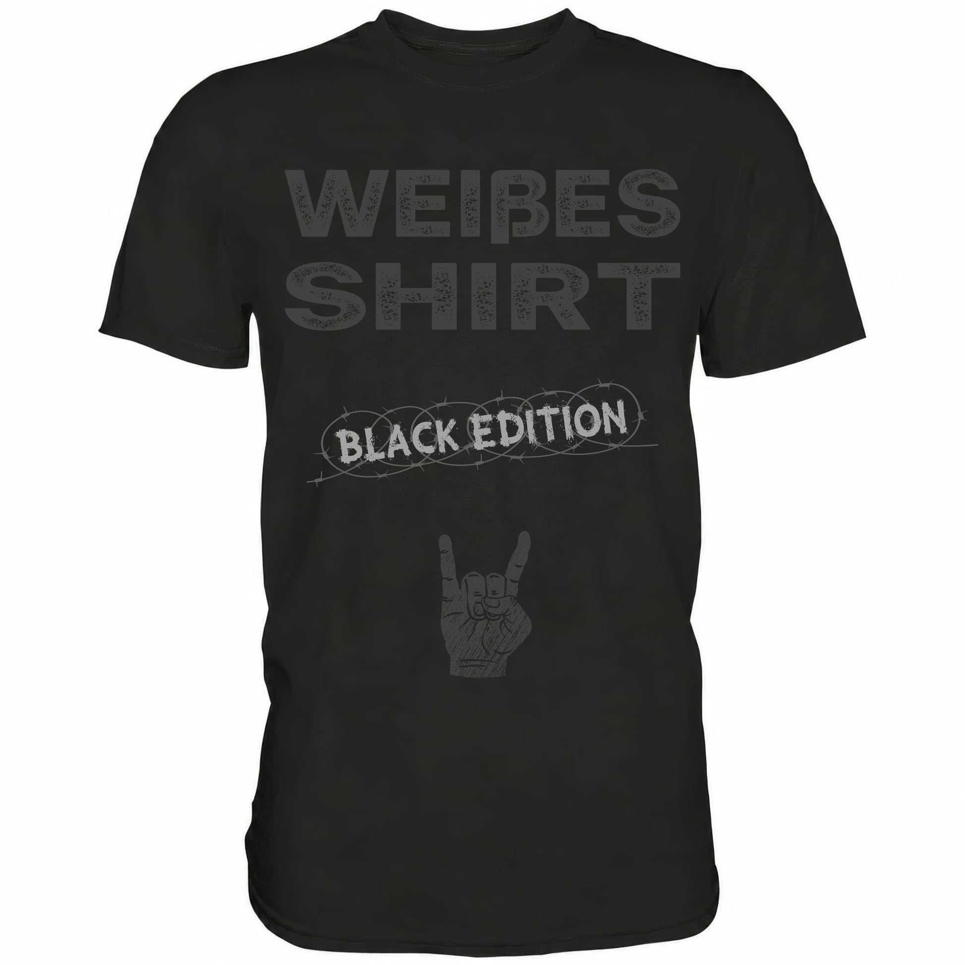 Weißes Shirt VI - Black Edition - Totally Wasted