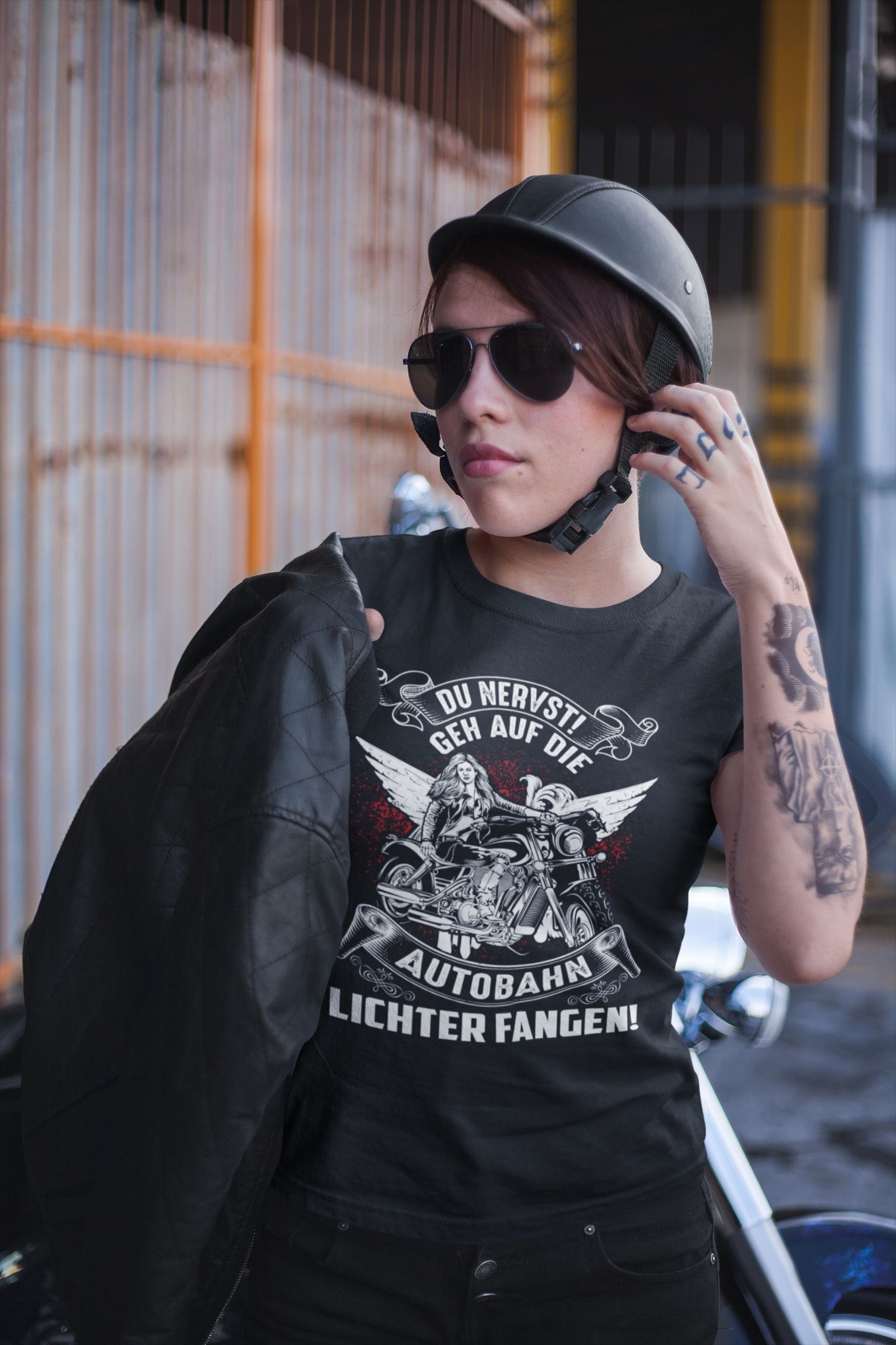Du nervst! Geh auf die Autobahn Lichter fangen - Ladies Shirt - Totally Wasted