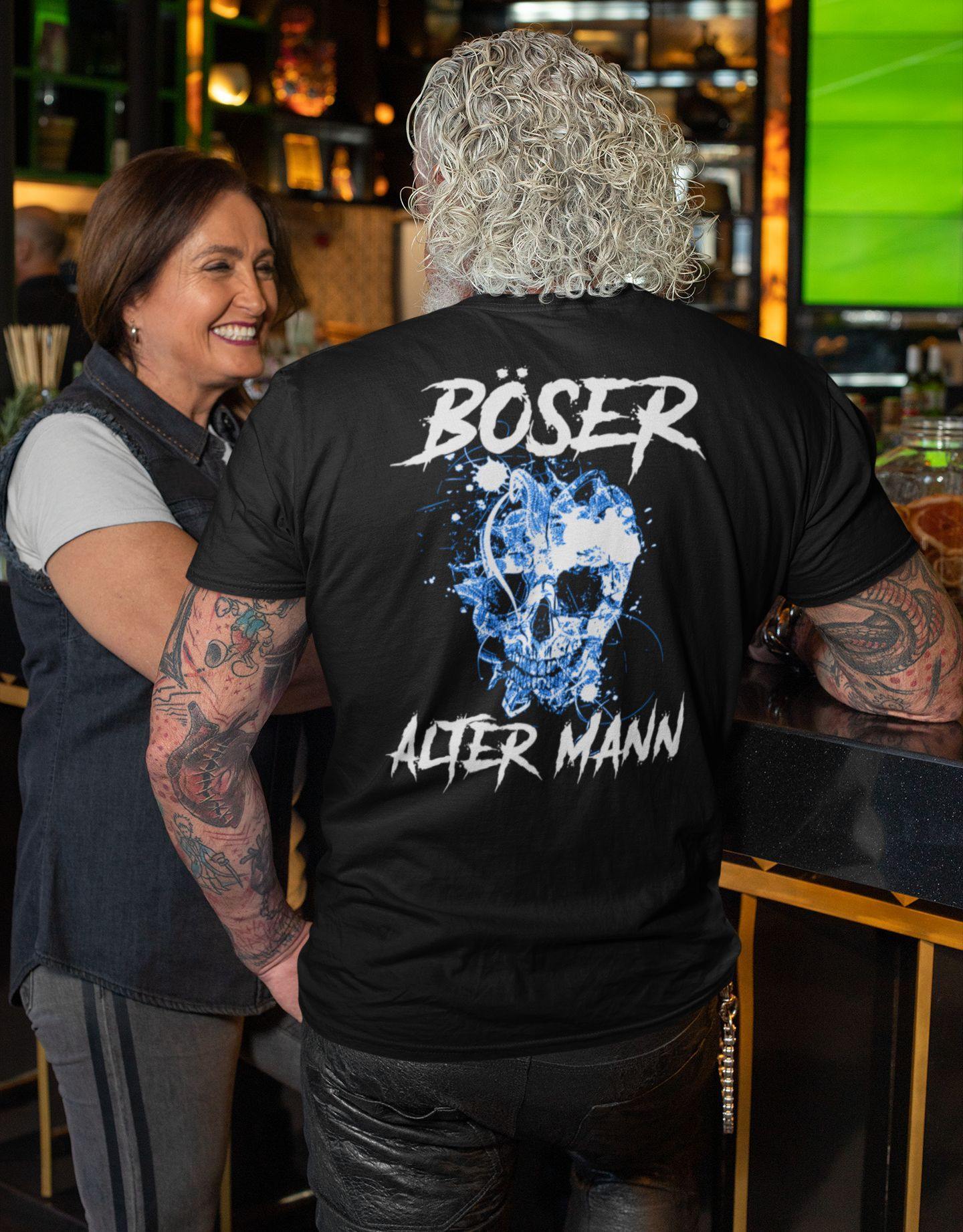 Böser alter Mann - Backprint Shirt - Totally Wasted