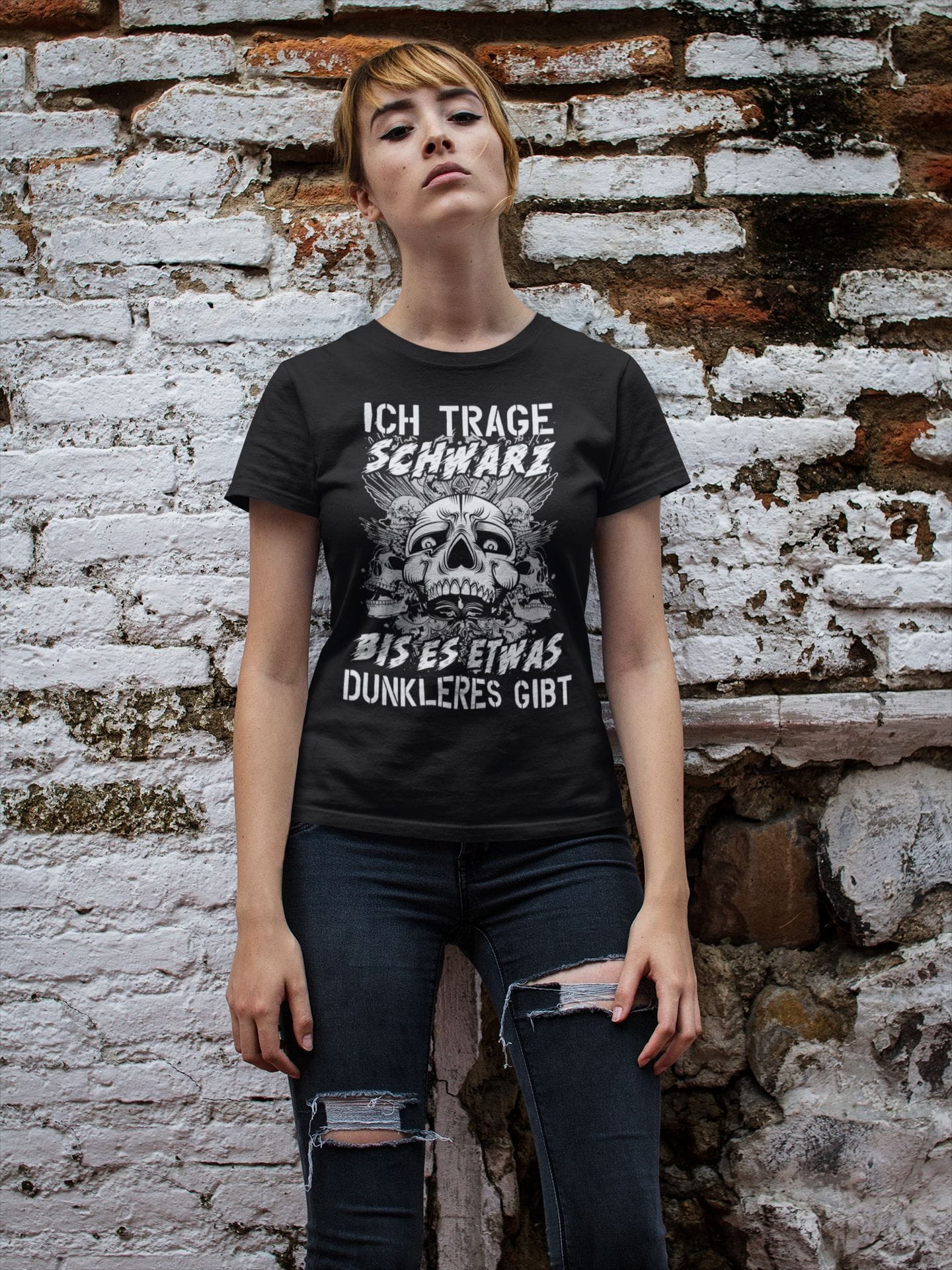 Ich trage schwarz bis es etwas Dunkleres gibt - Ladies Shirt - Totally Wasted